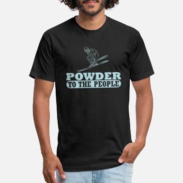 Powder Snow Powder Snow Ski - Unisex Poly Cotton T-Shirt