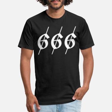 Pins & Bones Sinner 666 Sports Shirt Classic White Stripe Goth Inspired Cotton Alternative Apparel T Shirt