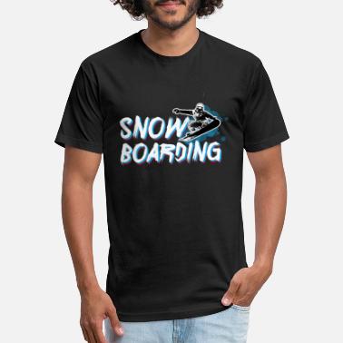 Uomo Unisex a Maniche Corte T-SHIRT SNOWBOARD-pittogramma Snowboard Freestyle 