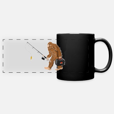 Bigfoot Bigfoot Fishing - Full Color Panoramic Mug