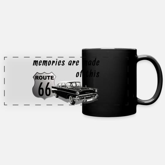 Memories Are Made Of This 57 Chevy Route 66 Full Color Panoramic Mug Spreadshirt