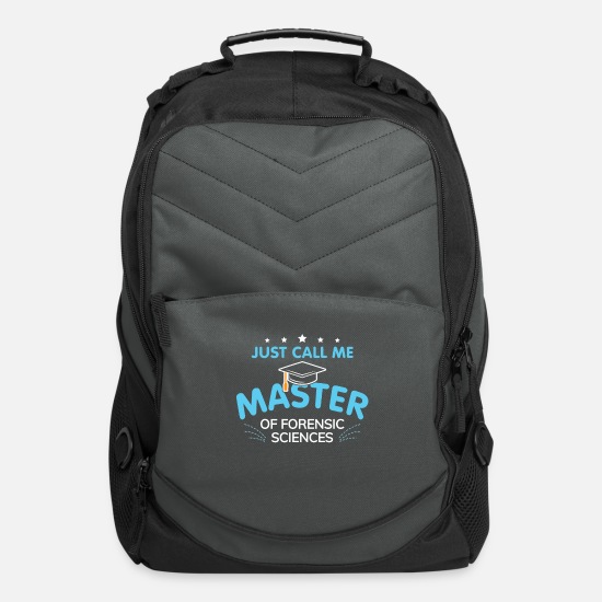 Master Of Forensic Sciences Graduation Gift 2019 Computer Backpack Charcoal