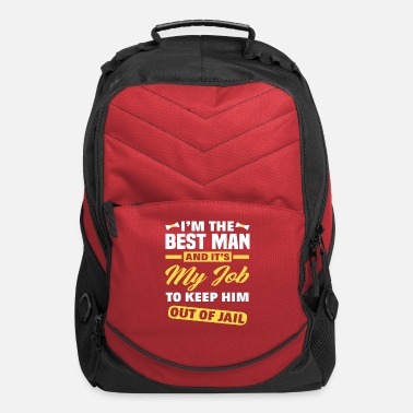 Team Groom Bachelor Party Best Man Bachelor Saying - Computer Backpack