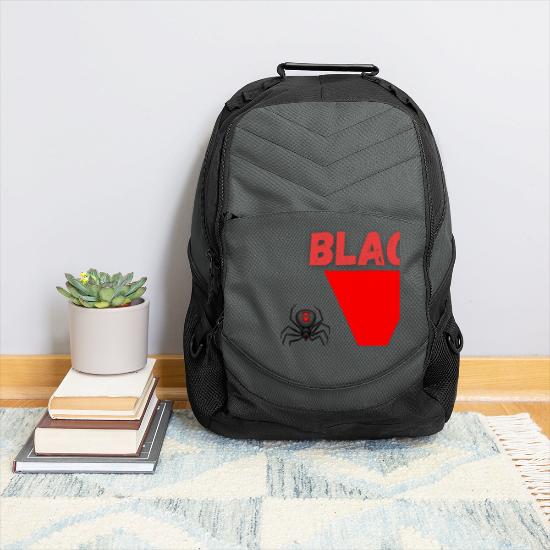 Black Widow Spider Backpack School Bag Travel Personalised Backpack