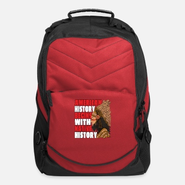 Native American Pride American History Begins With - Computer Backpack
