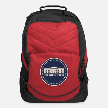 White The White House Washington D.C. Vintage Style Logo - Computer Backpack