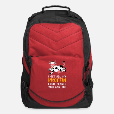 Animal Rights Activists Vegan Protein Happy Cow Animal Rights Activist - Computer Backpack