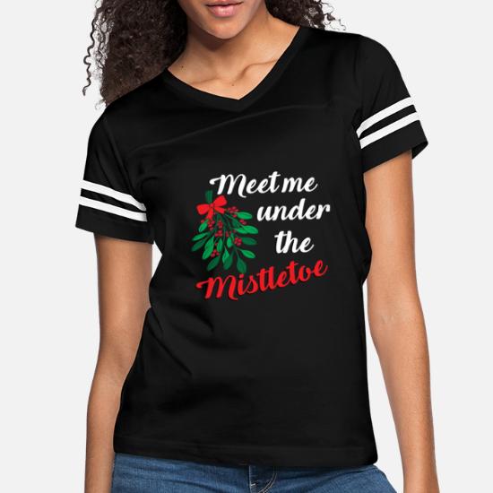 Meet Me Under The Mistletoe Vintage 50\u2019s Style Graphic Tee