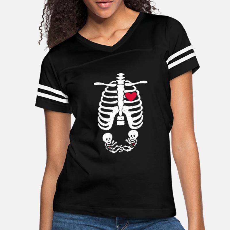 NETBALL Player X-Ray Baby Skeleton Ladies MATERNITY T-Shirt PREGNANCY Top Gift 