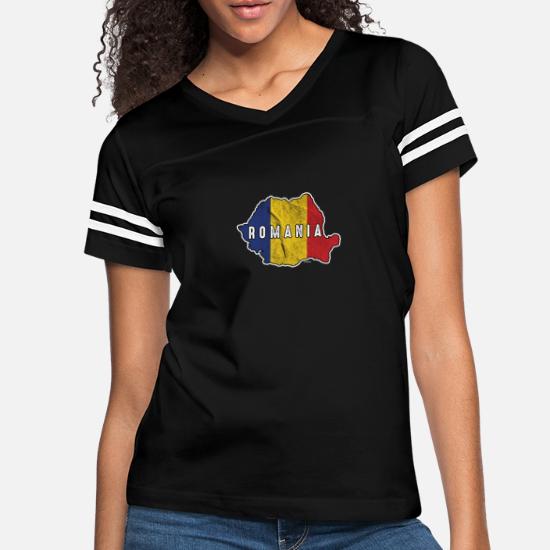 somewhere alien Temperate Patriotic Romania Flag Roman Patriotic Nationalism' Women's Vintage Sport T- Shirt | Spreadshirt