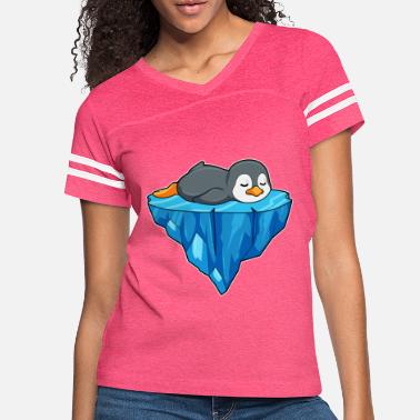 Ice Floe Penguin on Ice floe - Women&#39;s Vintage Sport T-Shirt