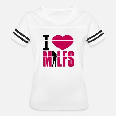 I Love Love Heart Silhouette Outline Text Milf Hun Women S T Shirt Spreadshirt