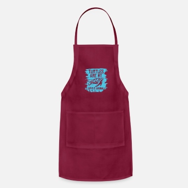 Hawaii Turtles make me Happy. Quote Turtle lover Nature - Apron