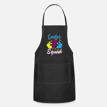 Bloom Easter Squad Egg Hunting Family Matching Design - Apron