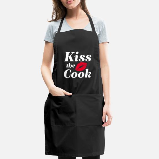 Creative Tops KitchenCraft "Kiss the Cook" Apron with Pocket 100% Cotton FREE P&P 