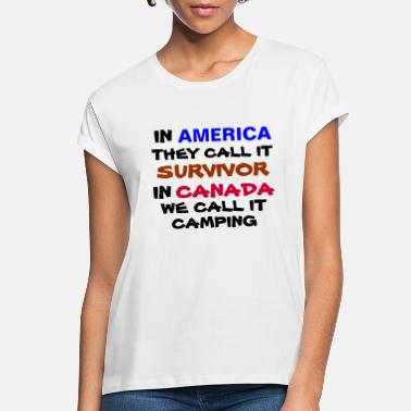 Football Logo in america they call it survivor in canada t shirt - Women&#39;s Loose Fit T-Shirt