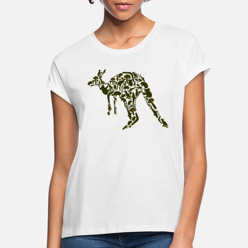 T-shirt Graphique Australie Avec Kangourou - Débardeur Homme/Femme Cool Pour Été Et Hiver
