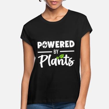 Diet Powerd By Plants Vegan Vegetarian Veganism Gift - Women&#39;s Loose Fit T-Shirt