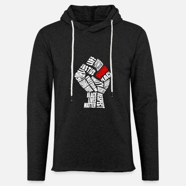 Social Justice The Love Fist - Unisex Lightweight Terry Hoodie