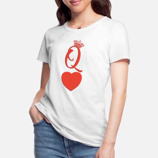 Queen Heart Crown Queen Of Hearts Playing Card Women S 50 50 T Shirt Spreadshirt