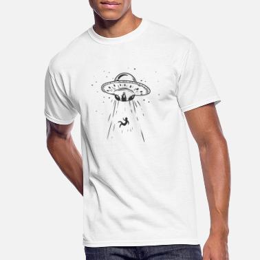 Object Alien UFO Abducted Human - Men&#39;s 50/50 T-Shirt