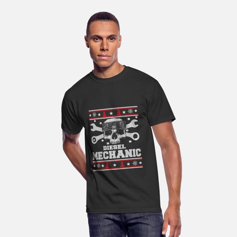 Diesel mechanic - Ugly Christmas Sweater Men's 50/50 T-Shirt | Spreadshirt