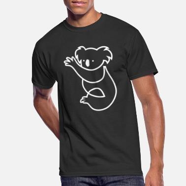Fair Wear V-Neck Ladies T-Shirt 'Koala bear-drawing'