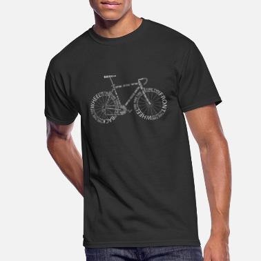 Ladies Cycling Heart Parts bicycle cycle funny Birthday For Her T SHIRT T-SHIRT