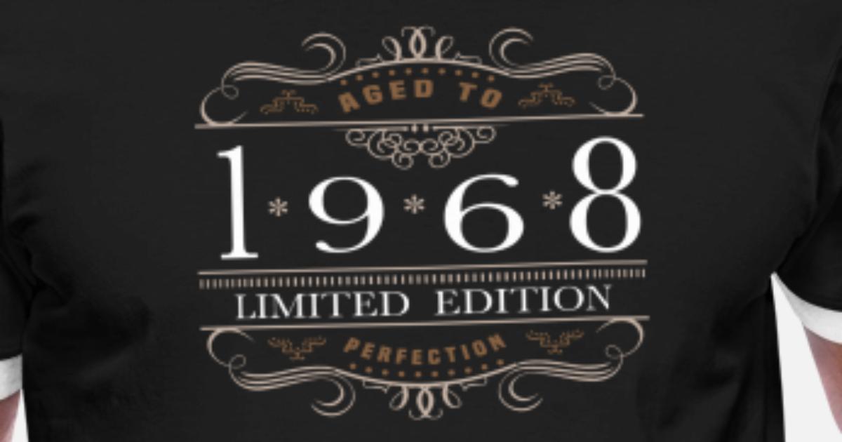 Download Limited Edition 1968 Aged To Perfection Men's Ringer T ...