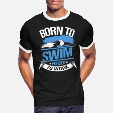 Outdoor Swimming Pool Swimming Diving Swimming Pool Outdoor Swimming - Men&#39;s Ringer T-Shirt