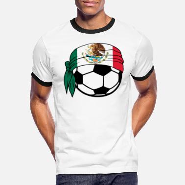 Mens Retro Country Flag Football Sports Fan T-Shirt buzz shirts Mexico 