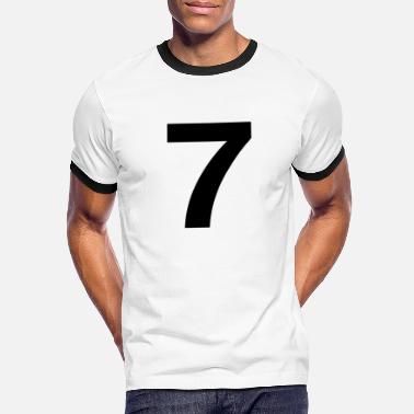 Number helvetica number 7 - Men&#39;s Ringer T-Shirt