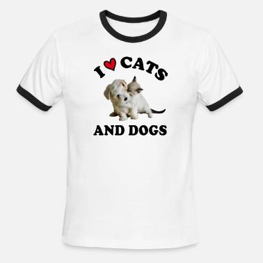 Love Cats And Dogs' Men's T-Shirt | Spreadshirt