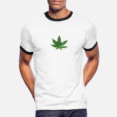 Rock Eagle Herren T-Shirt Schwarz Cannabis Leaf Ganja Weed Marijuana 420 THC 