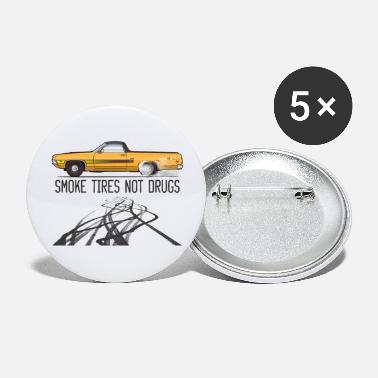 Big Smoke tires no drugs Grabber Orange - Large Buttons