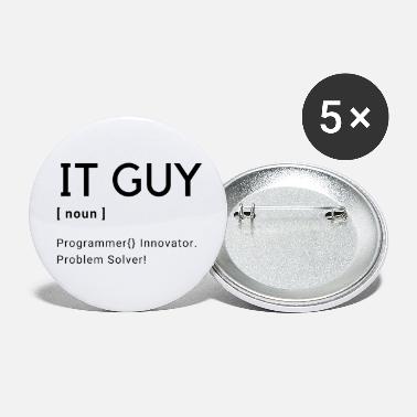 Techie IT Guy, Techie shirt II - Large Buttons