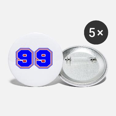 Basketball Team 99 Number number - Large Buttons