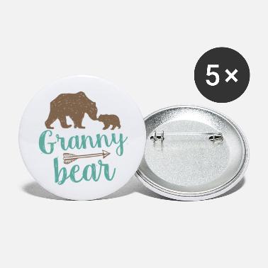 Grandson Cute Granny Bear Matching Family - Large Buttons