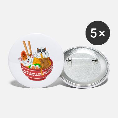 Cat ramen cats - Large Buttons