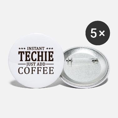 Techie Instant Techie Coffee Lover - Large Buttons