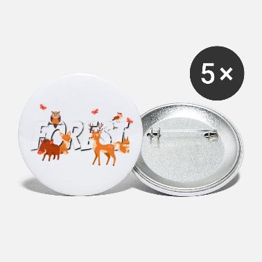 Forest Forest Forest Animals Forest Dweller Forester Gift - Large Buttons