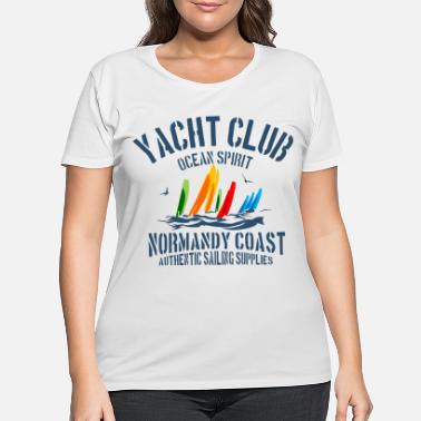 Normandy Yacht club Normandy coast blc - Women&#39;s Plus Size T-Shirt