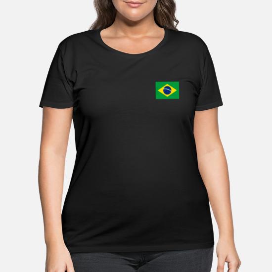 Brazilian Green T-Shirt Men Women Brazil National Flag Bandeira do Brasil 