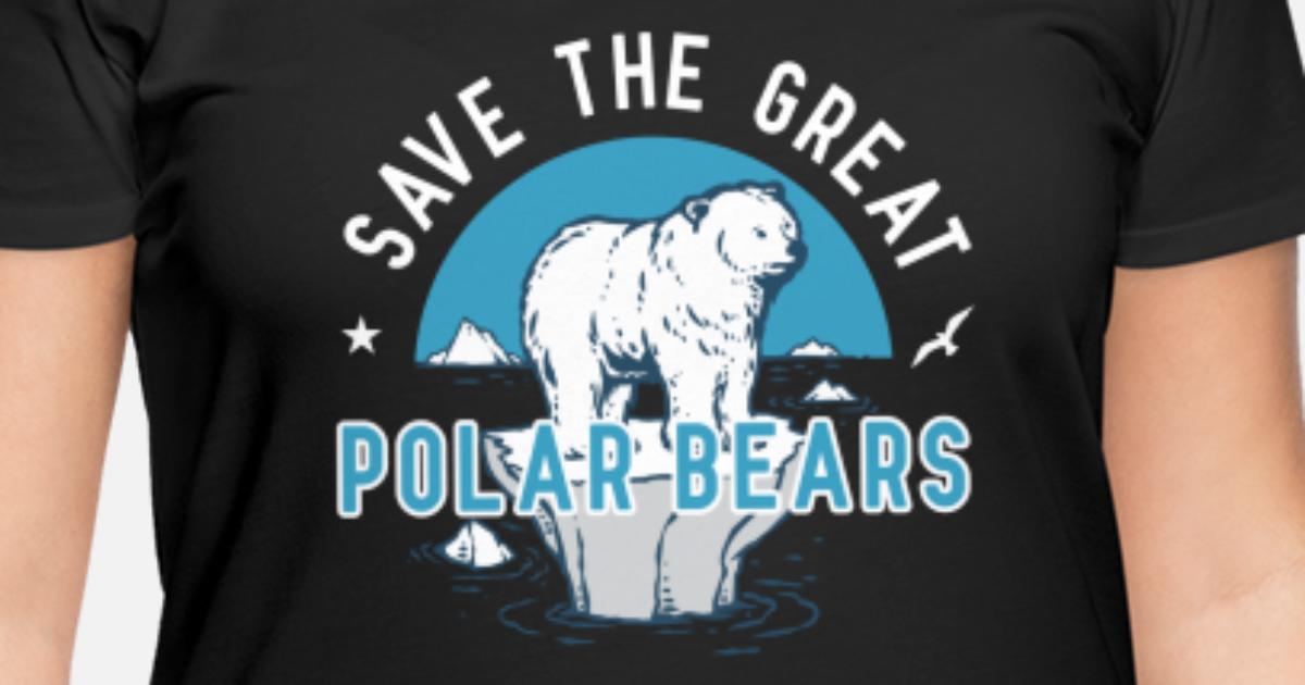 Save The Great Polar Bears' Women's Plus Size T-Shirt