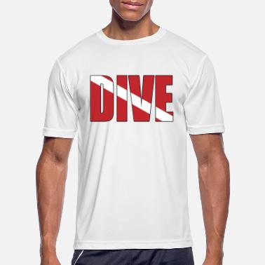 rot Men Gr.: XL Divemaster und Instructor ideal für Taucher Padi T-Shirt einfarbig Logo am Arm 