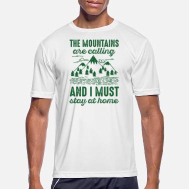 Social Distancing Stay Home Mountains - Men&#39;s Sport T-Shirt