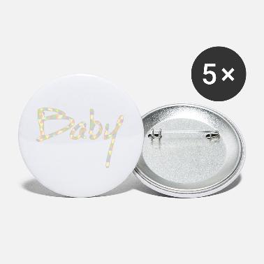 Baby Baby Baby oh Baby retro pattern - Small Buttons
