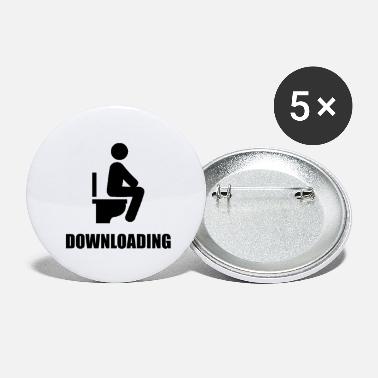 Bathroom Downloading Toilet - Small Buttons