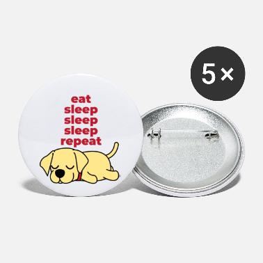 Sleeping eat sleep sleep sleep repeat - Small Buttons