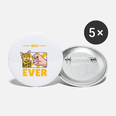 Cat Best cat dad ever - Small Buttons